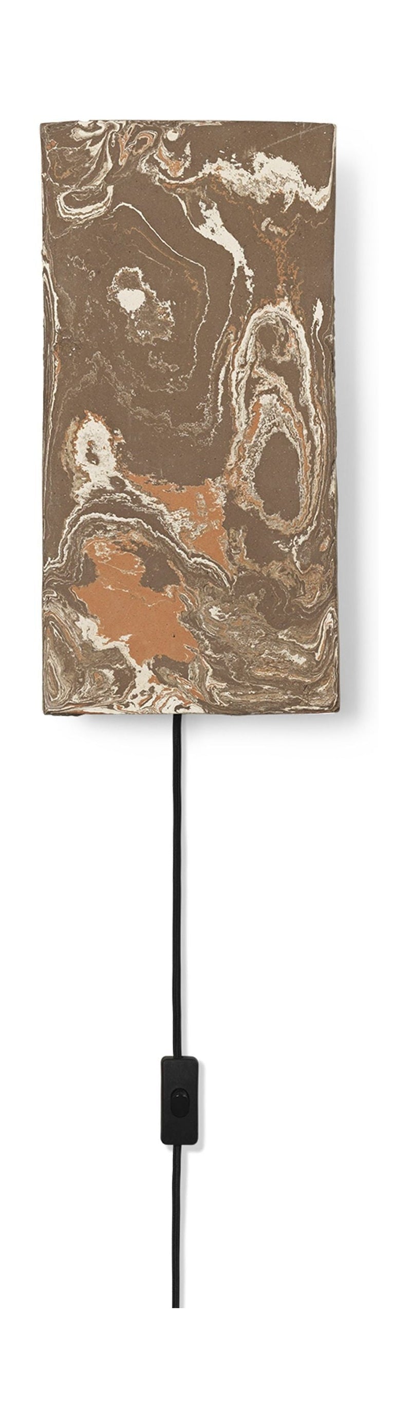 [product_category]-Ferm Living Argilla Wall Lamp Rectangular, Marble Mocha-Ferm Living-5704723294504-1104266484-FER-1