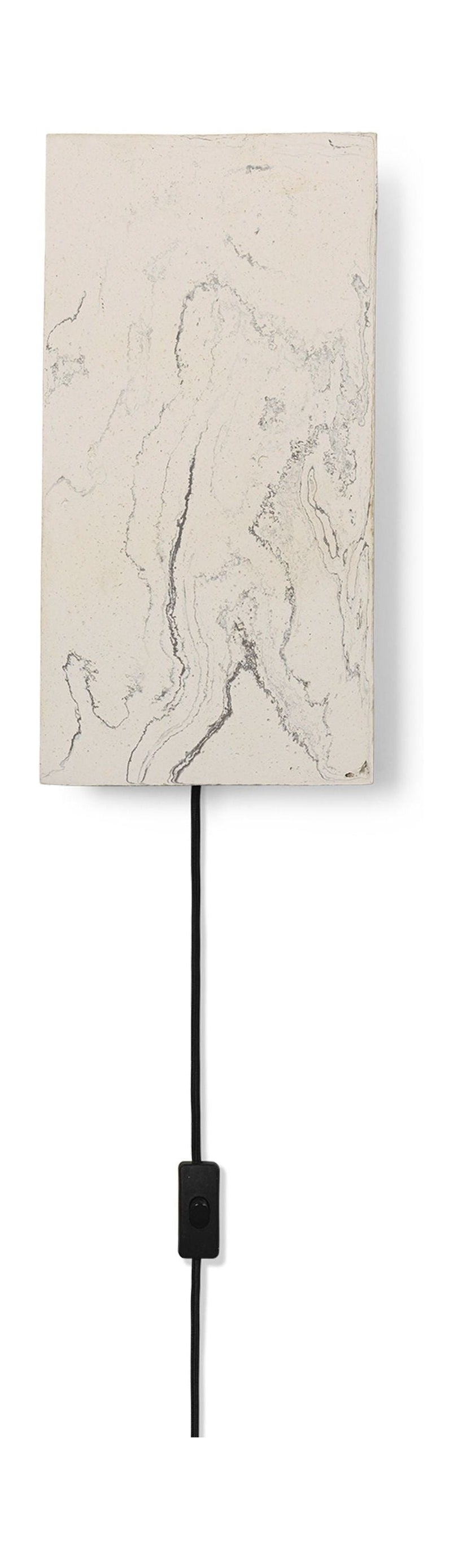 [product_category]-Ferm Living Argilla Wall Lamp Rectangular, Marble White-Ferm Living-5704723294498-1104266483-FER-1