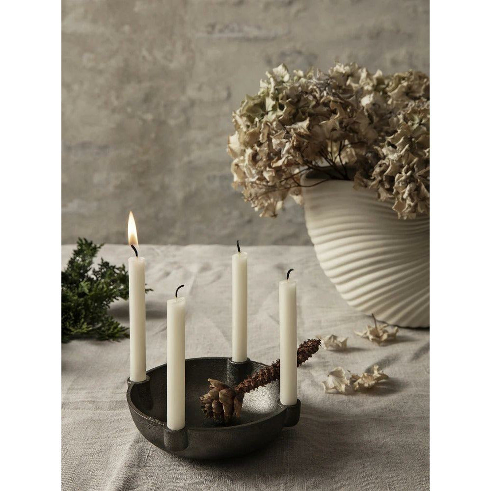 [product_category]-Ferm Living Bowl Candle Holder Small, Black Brass-Ferm Living-5704723261292-1104263163-FER-3