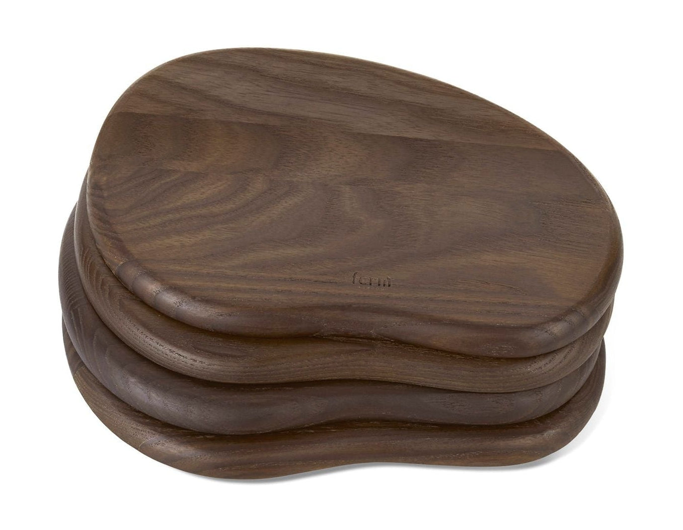 Ferm Living Cairn Butter Boards Set på 4, mørkebrun