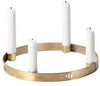 Ferm Living Circle Lysestage Messing, Ø25cm