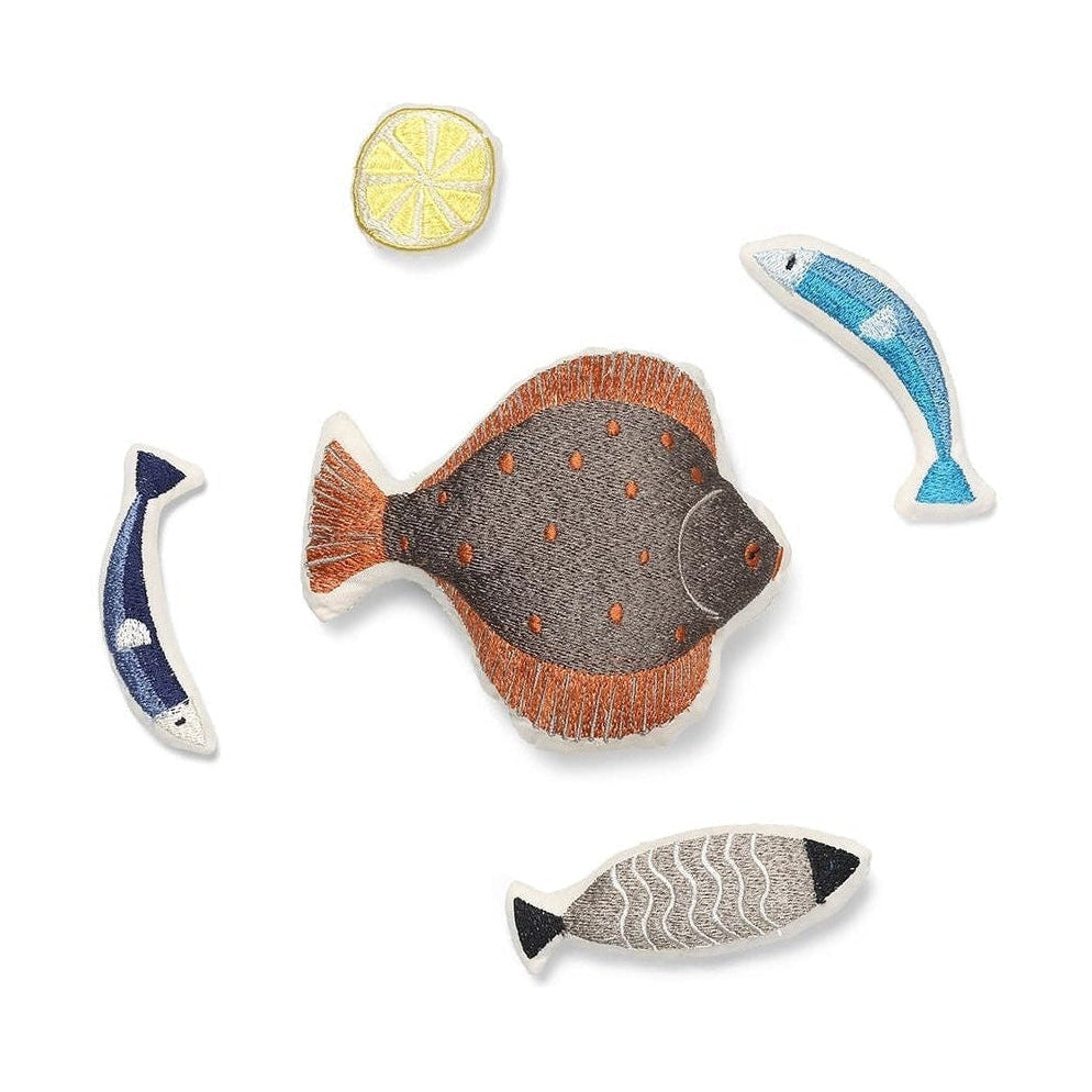 [product_category]-Ferm Living Embroidered Seafood Playset-Ferm Living-5704723285670-1104265601-FER-3