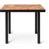 Ferm Living River Tiles Café Table, Terracotta/Black