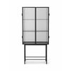 Ferm Living Haze Vitrine Reeded Glass, Black