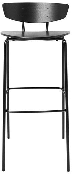 [product_category]-Ferm Living Herman Bar Chair Black, High-Ferm Living-5704723020752-9421-FER-1