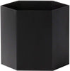 Ferm Living Hexagon Urtepotte Black, Ø18cm