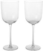 Ferm Living Host Red Vine Glasses 36 Cl Sæt på 2, Clear