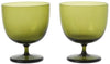 Ferm Living Host Water Glasses 20 Cl Sæt på 2, Moss Green