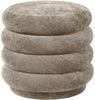 Ferm Living Pouf Round Fadet Velvet Beige, 47cm