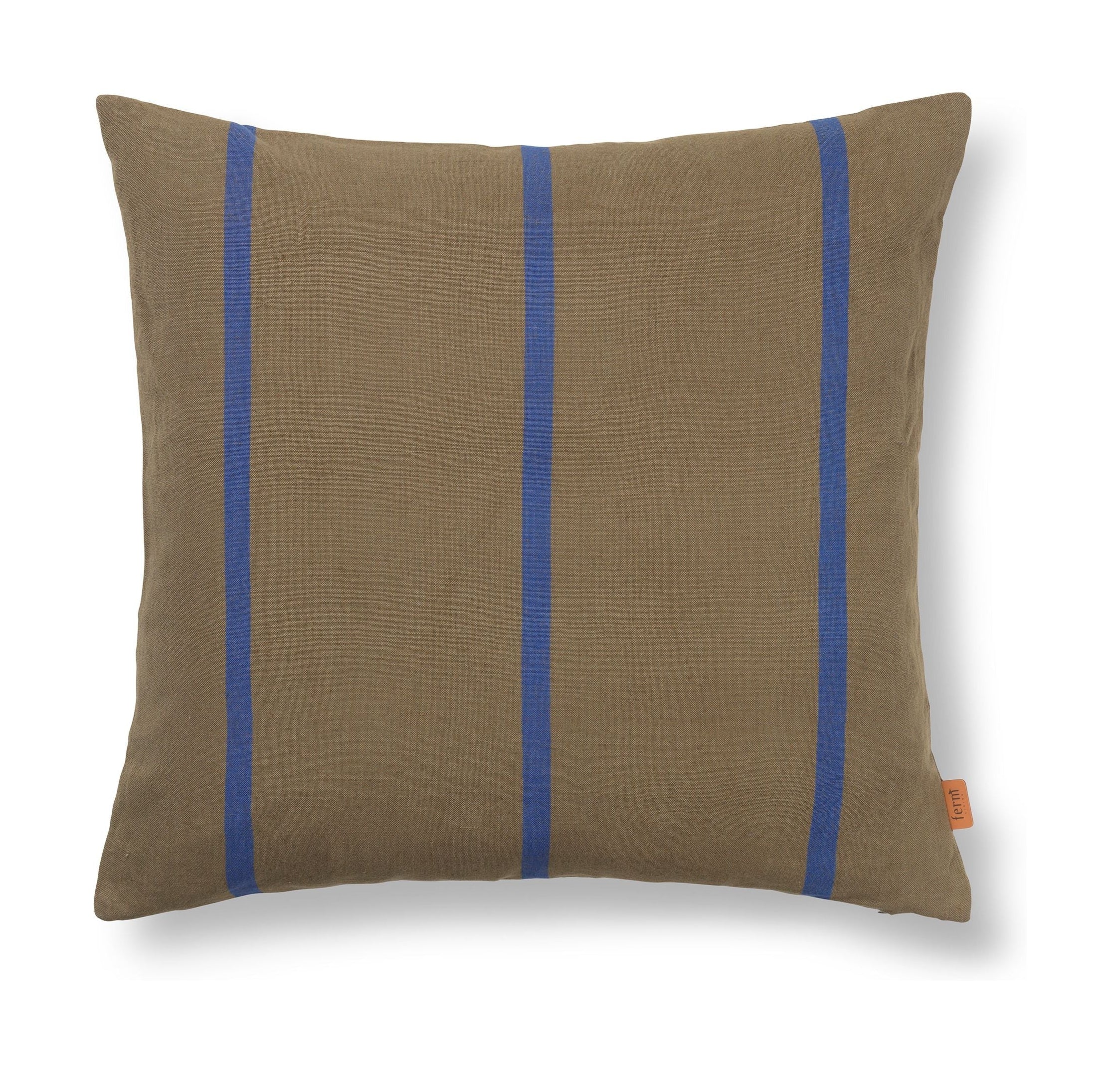 Ferm Living Grand Cushion Cover, oliv/ljusblå