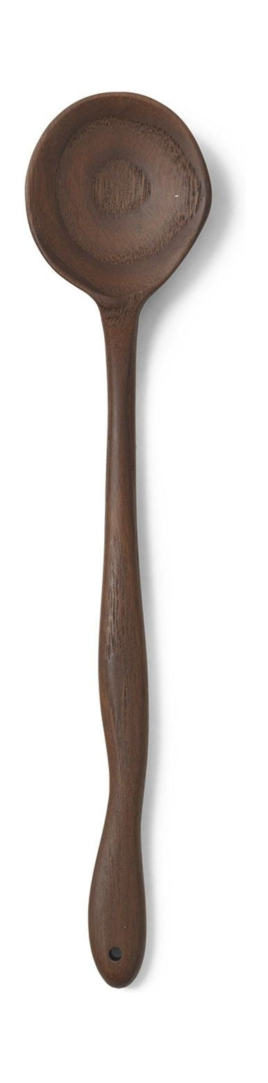 Ferm Living Slingrande sked, 25 cm, mörkbrun