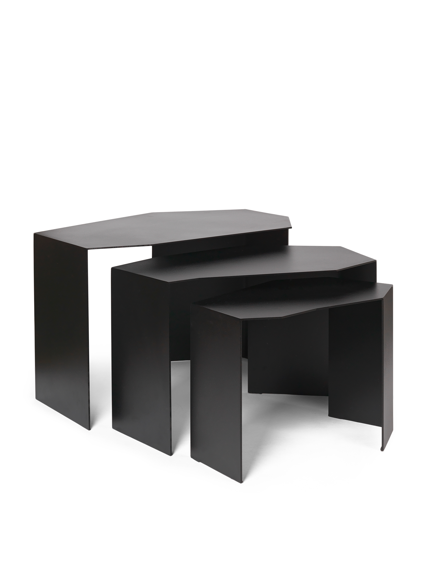 Ferm Living Shard Cluster Tables Set Of 3 Black