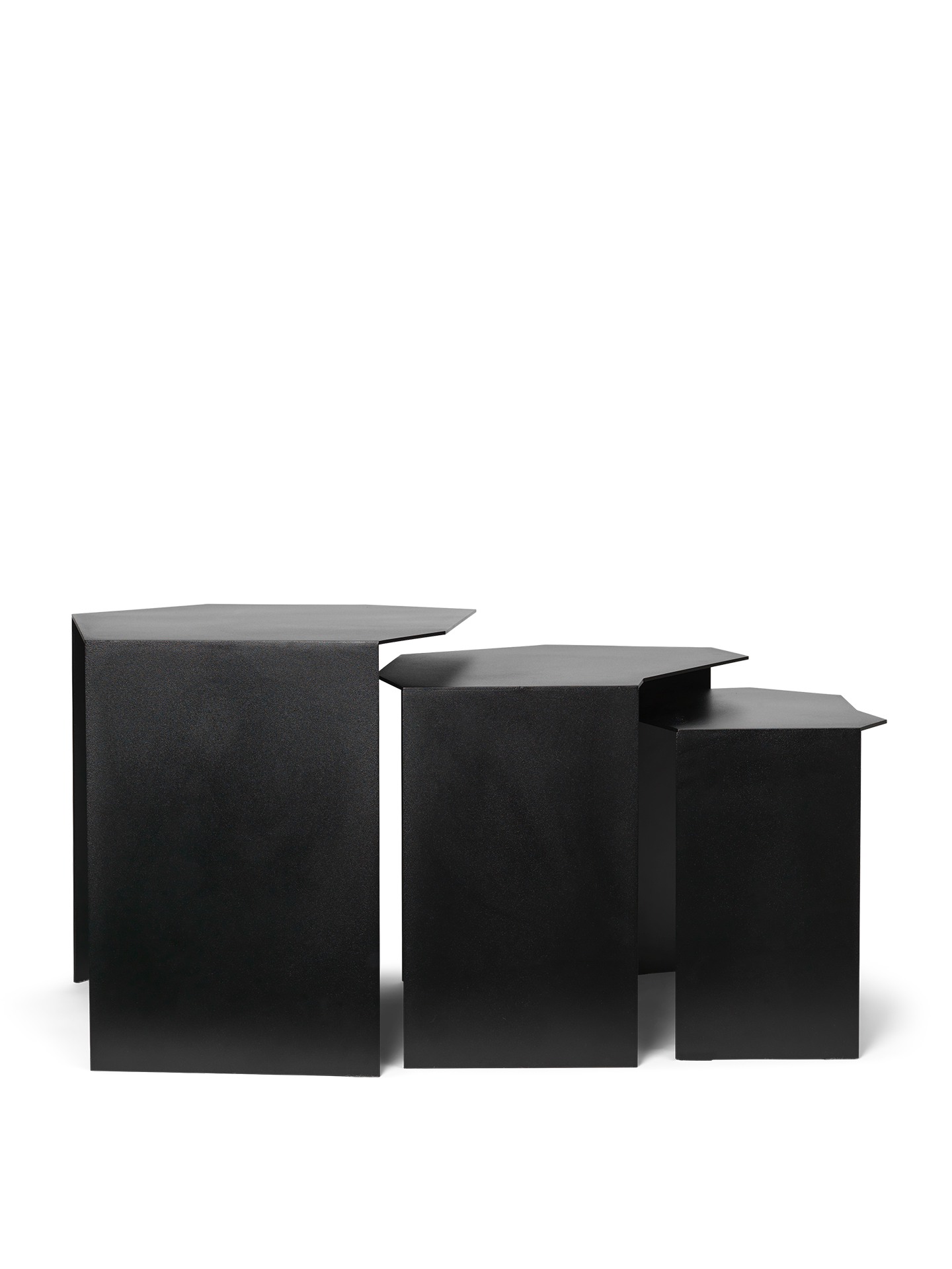 Ferm Living Shard Cluster Tables Set Of 3 Black