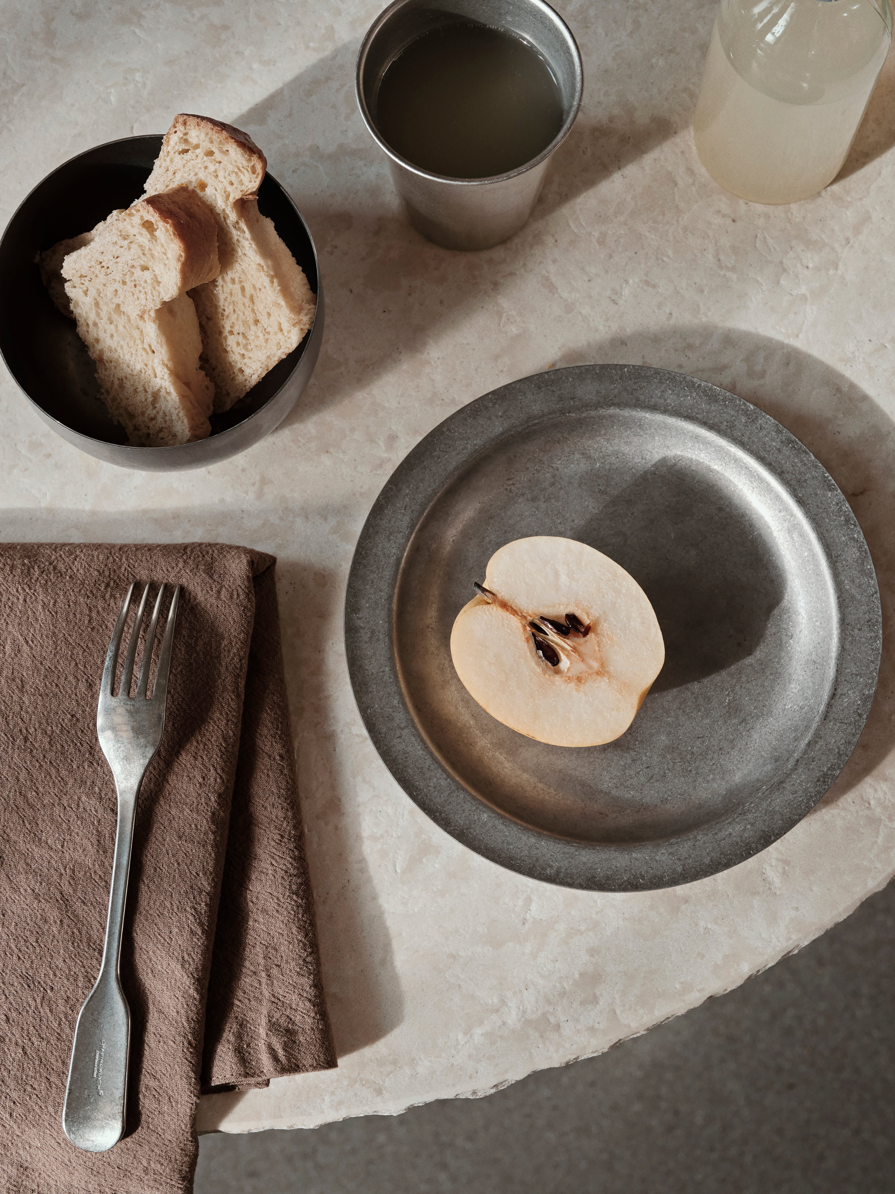 Ferm Living Tumbled Plate Stainless Steel