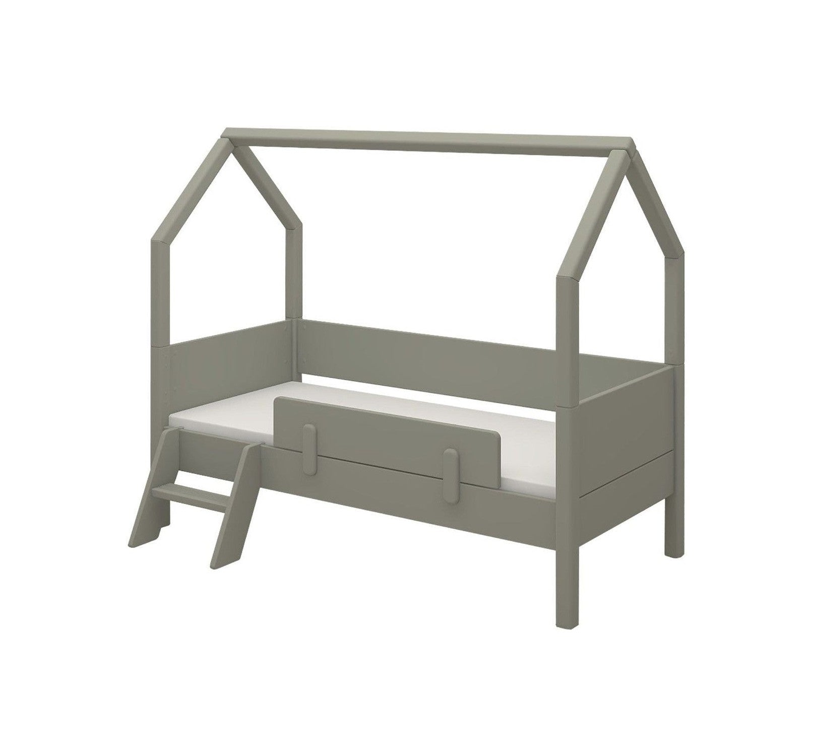 Flexa Junior Bed With House Frame, Safety Rail and Ladder