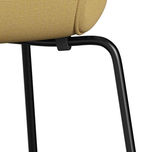 [product_category]-Fritz Hansen 3107 Chair Full Upholstery, Black/Christianshavn Yellow-Fritz Hansen-3107FU-CH1110-DRBL-FRI-7