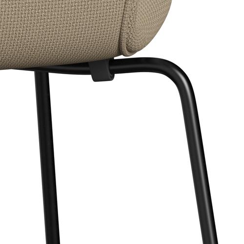 [product_category]-Fritz Hansen 3107 Chair Full Upholstery, Black/Diablo Hessian-Fritz Hansen-3107FU-DIA402-DRBL-FRI-7