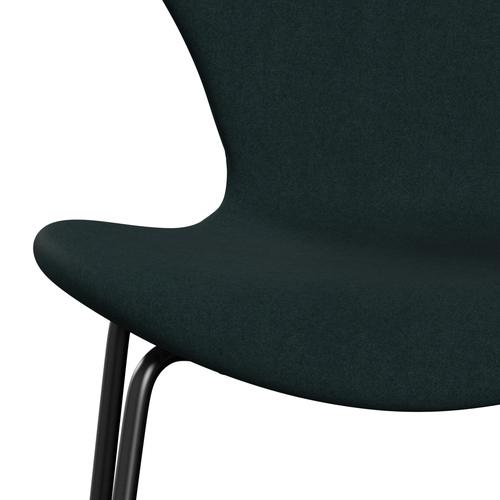 [product_category]-Fritz Hansen 3107 Chair Full Upholstery, Black/Divina Dark Green (Div886)-Fritz Hansen-3107FU-DIV886-DRBL-FRI-6