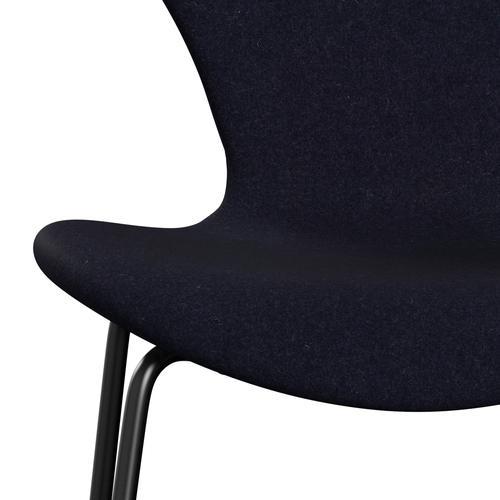 [product_category]-Fritz Hansen 3107 Chair Full Upholstery, Black/Divina Md Navy Dark-Fritz Hansen-3107FU-DMD783-DRBL-FRI-6