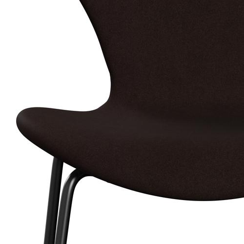 [product_category]-Fritz Hansen 3107 Chair Full Upholstery, Black/Divina Warm Brown-Fritz Hansen-3107FU-DIV393-DRBL-FRI-6