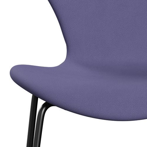 [product_category]-Fritz Hansen 3107 Chair Full Upholstery, Black/Fame Blue Violet-Fritz Hansen-3107FU-F65081-DRBL-FRI-6