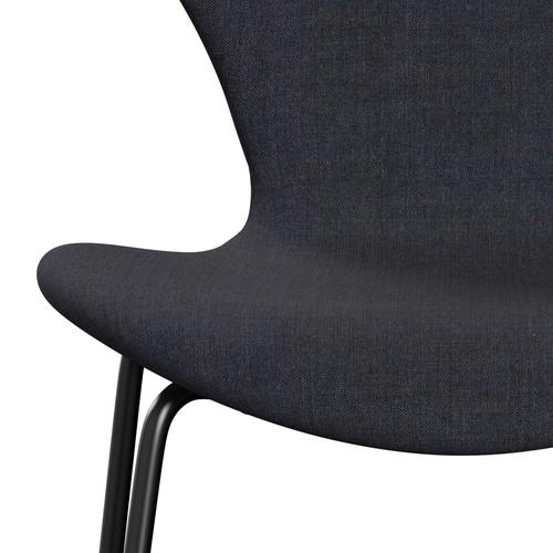 [product_category]-Fritz Hansen 3107 Chair Full Upholstery, Black/Remix Denim Blue-Fritz Hansen-3107FU-REM753-DRBL-FRI-6