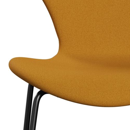 [product_category]-Fritz Hansen 3107 Chair Full Upholstery, Black/Tonus Warm Yellow-Fritz Hansen-3107FU-TON454-DRBL-FRI-6