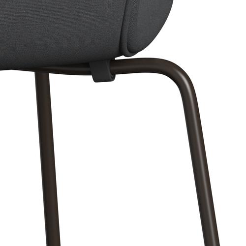 [product_category]-Fritz Hansen 3107 Chair Full Upholstery, Brown Bronze/Christianshavn Grey Plain-Fritz Hansen-3107FU-CH1172-DBPC-FRI-7