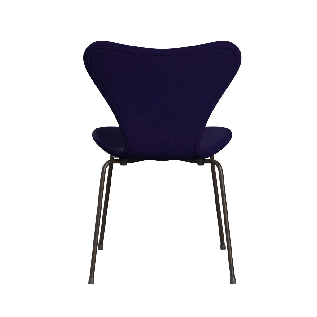 [product_category]-Fritz Hansen 3107 Chair Full Upholstery, Brown Bronze/Divina Violet Dark (Div692)-Fritz Hansen-3107FU-DIV692-DBPC-FRI-4