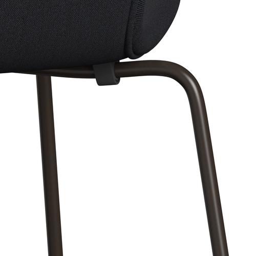 [product_category]-Fritz Hansen 3107 Chair Full Upholstery, Brown Bronze/Remix Black (Rem286)-Fritz Hansen-3107FU-REM286-DBPC-FRI-7