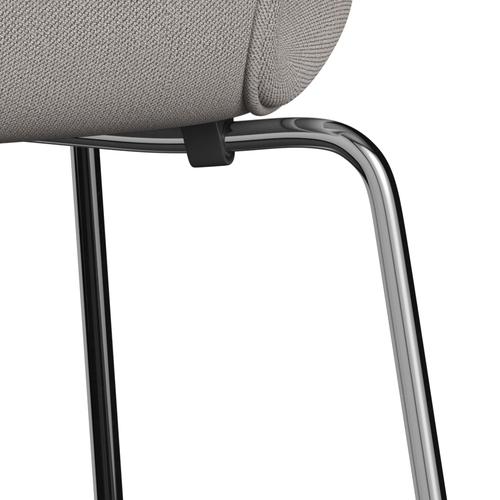 [product_category]-Fritz Hansen 3107 Chair Full Upholstery, Chrome/Capture Warm Grey Light-Fritz Hansen-3107FU-CP4101-CST-FRI-7