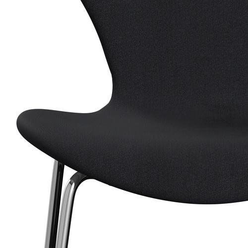 [product_category]-Fritz Hansen 3107 Chair Full Upholstery, Chrome/Remix Black (Rem286)-Fritz Hansen-3107FU-REM286-CST-FRI-6