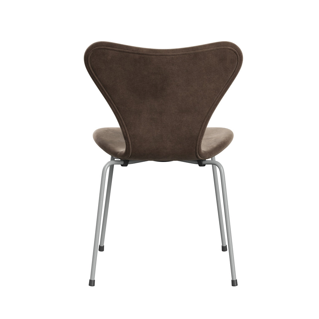 [product_category]-Fritz Hansen 3107 Chair Full Upholstery, Nine Grey/Belfast Velvet Grey Brown-Fritz Hansen-3107FU-BEL772-DRNIGR-FRI-4