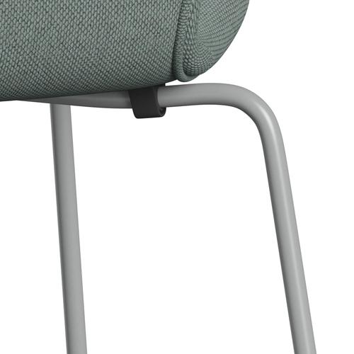 [product_category]-Fritz Hansen 3107 Chair Full Upholstery, Nine Grey/Re Wool Light Aquamarine/Natural-Fritz Hansen-3107FU-REW868-DRNIGR-FRI-7