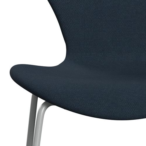 [product_category]-Fritz Hansen 3107 Chair Full Upholstery, Nine Grey/Steelcut Trio Dark Dust Blue-Fritz Hansen-3107FU-STR796-DRNIGR-FRI-6