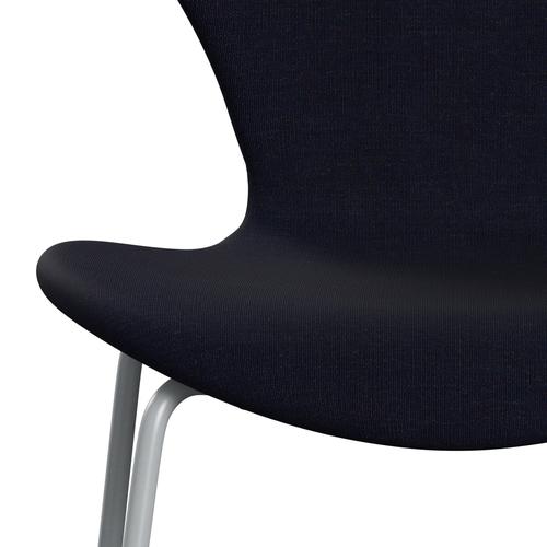 [product_category]-Fritz Hansen 3107 Chair Full Upholstery, Silver Grey/Canvas Midnight Blue-Fritz Hansen-3107FU-CA0786-SIGREY-FRI-6