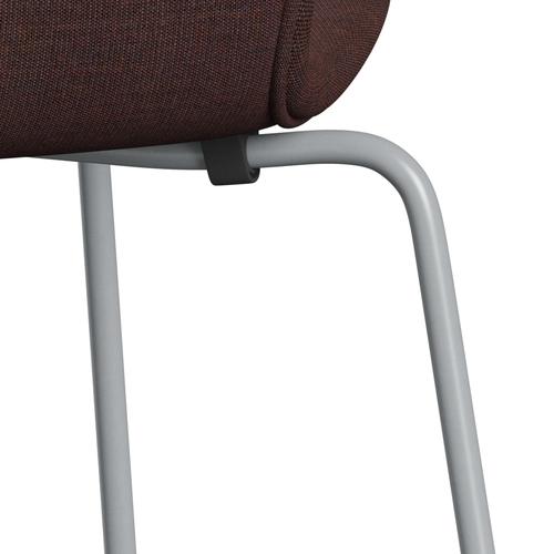 [product_category]-Fritz Hansen 3107 Chair Full Upholstery, Silver Grey/Canvas Stone Dark-Fritz Hansen-3107FU-CA0674-SIGREY-FRI-7