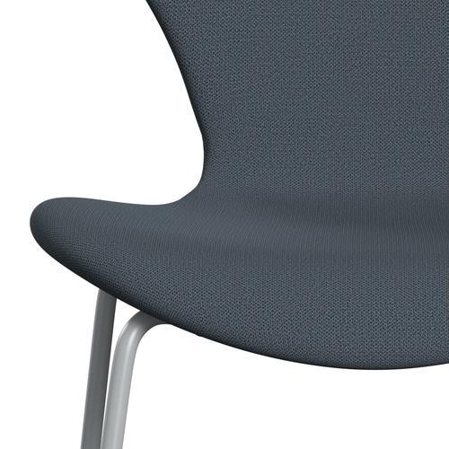 [product_category]-Fritz Hansen 3107 Chair Full Upholstery, Silver Grey/Capture Petrol Blue-Fritz Hansen-3107FU-CP6602-SIGREY-FRI-6