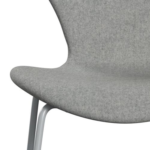 [product_category]-Fritz Hansen 3107 Chair Full Upholstery, Silver Grey/Divina Melange Light Grey-Fritz Hansen-3107FU-DIM120-SIGREY-FRI-6