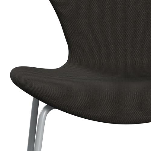 [product_category]-Fritz Hansen 3107 Chair Full Upholstery, Silver Grey/Steelcut Brown-Fritz Hansen-3107FU-STI370-SIGREY-FRI-6