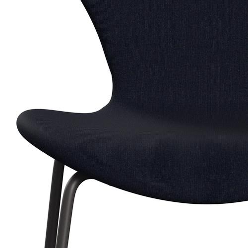 [product_category]-Fritz Hansen 3107 Chair Full Upholstery, Warm Graphite/Canvas Dark Blue-Fritz Hansen-3107FU-CA0794-WARGRA-FRI-6