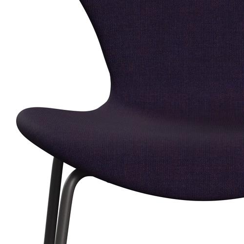 [product_category]-Fritz Hansen 3107 Chair Full Upholstery, Warm Graphite/Canvas Navy Blue-Fritz Hansen-3107FU-CA0684-WARGRA-FRI-6