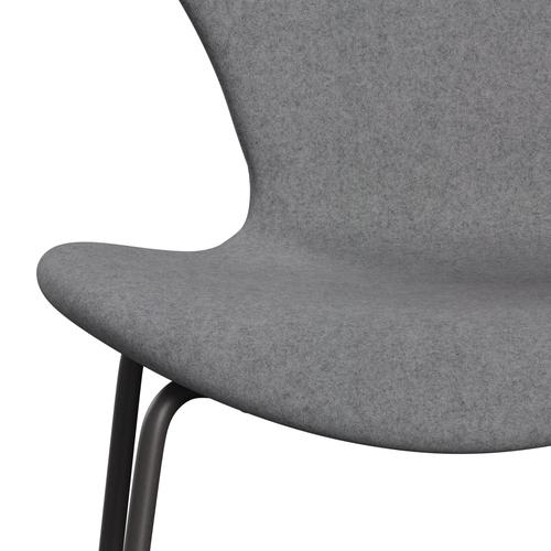 [product_category]-Fritz Hansen 3107 Chair Full Upholstery, Warm Graphite/Divina Melange Stone Grey-Fritz Hansen-3107FU-DIM147-WARGRA-FRI-6