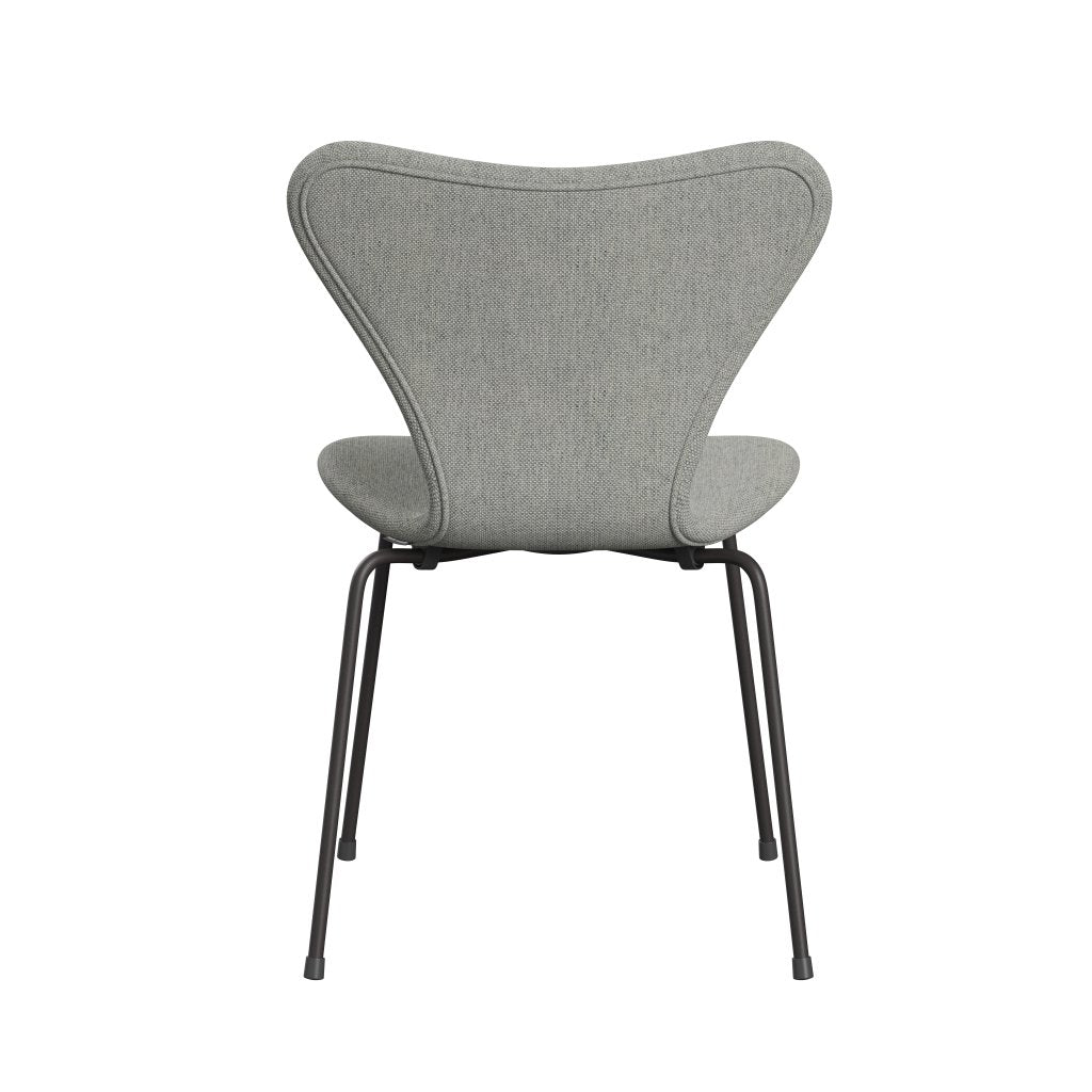 [product_category]-Fritz Hansen 3107 Chair Full Upholstery, Warm Graphite/Hallingdal White/Grey-Fritz Hansen-3107FU-HAL110-WARGRA-FRI-4