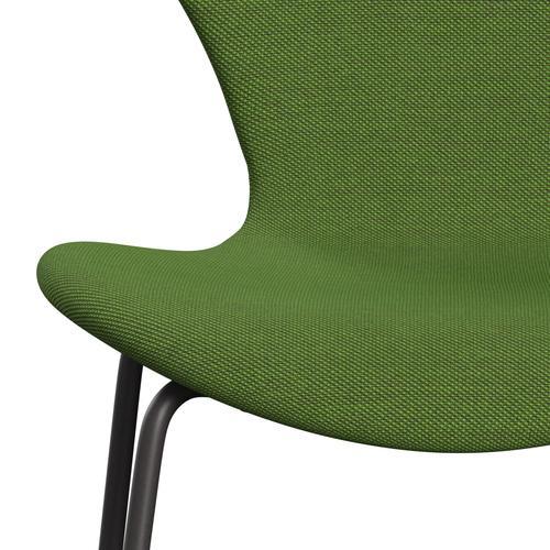 [product_category]-Fritz Hansen 3107 Chair Full Upholstery, Warm Graphite/Steelcut Trio Grass Green-Fritz Hansen-3107FU-STR953-WARGRA-FRI-6