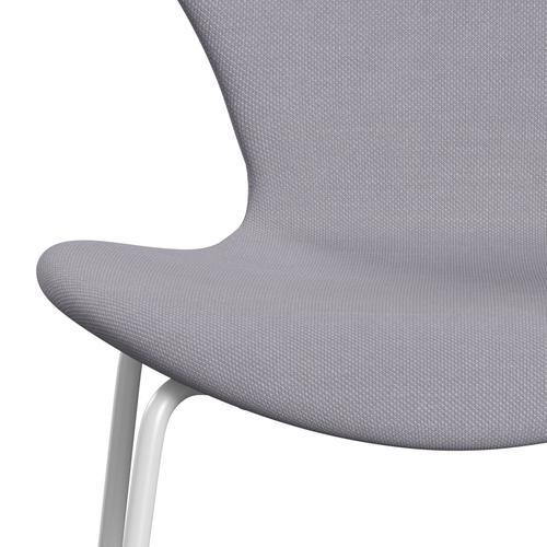 [product_category]-Fritz Hansen 3107 Chair Full Upholstery, White/Steelcut Siber Grey Light-Fritz Hansen-3107FU-STI135-DRWH-FRI-6