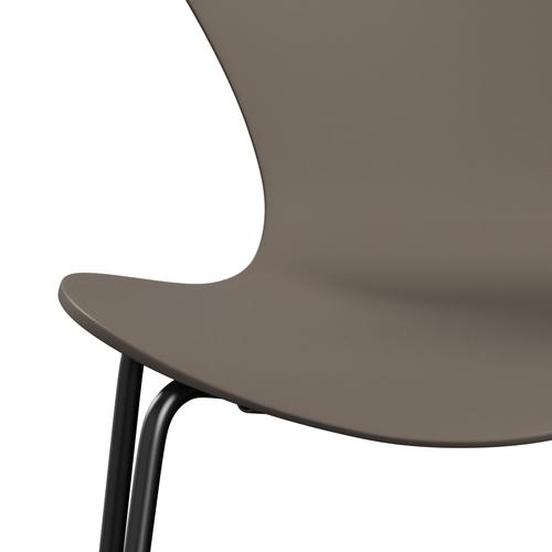 [product_category]-Fritz Hansen 3107 Chair Unupholstered, Black/Lacquered Deep Clay-Fritz Hansen-3107-LA140-DRBL-FRI-6