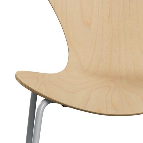 [product_category]-Fritz Hansen 3107 Chair Unupholstered, Silver Grey/Maple Veneer Natural-Fritz Hansen-3107-MAP001-SIGREY-FRI-6