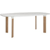 Fritz Hansen Analog tabell 185 cm, vit laminat / ek