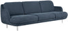 Fritz Hansen Lune Sofa Stof 3-personer, Linara Blueberry